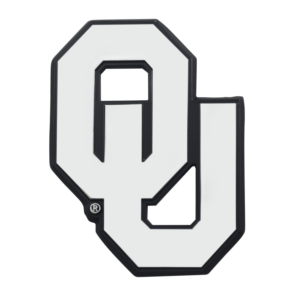 FANMATS 14923 NCAA University of Oklahoma Sooners Chrome Team Emblem , 3.2x2.3