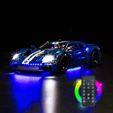 Upgraded Light Kit Compatible With Lego Technic 2022 Ford Gt 42154 Car Model, Remote Control Compatible With 42154 (Model Not In