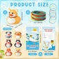 Motionchic 24 Sets Dog Rubber Duckies, Mini Cruise Duck Tag Kit Includes 24 Small Dog Ducks 24 Cruising Tag Cards 24 Rubber Band