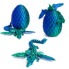 Flavery 3D Printed Flying Dragon In Egg - Dino Easter Egg With 9'' Winged Dragon Inside, Colorful Fidget Toy, Birthday Gift, Fle
