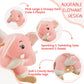 Funlio Elephant Baby Rocking Horse For Toddlers 6 Months To 3 Years, Cute & Graceful Pink Elephant Rocker For Baby Girl, Stuffed Plush Ride-On Rocking Animal, Easy To Assemble, Cpc & Ce Certified
