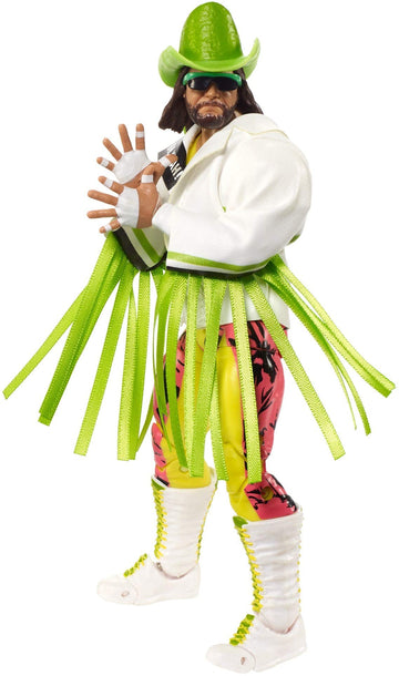 Wwe Ultimate Edition “Macho Man” Randy Savage Action Figure, 6-In /15.24-Cm, With Interchangeable Heads, Swappable Hands, & Entrance Gear For Ages 8 Years Old & Up