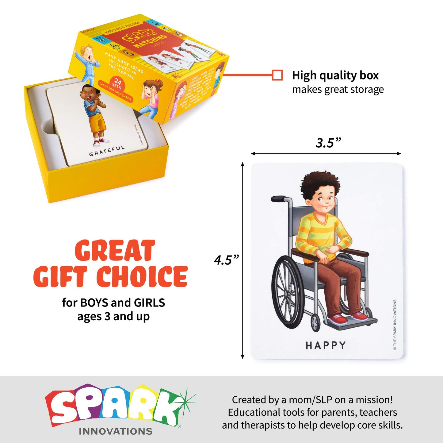 Feelings And Emotions Flash Cards - Memory Game, Social Skills Games, Emotions Cards, Feelings Flashcards, Empathy Game Homeschooling Materials, Preschool Games, Therapy Games For 3 Year Olds And Up