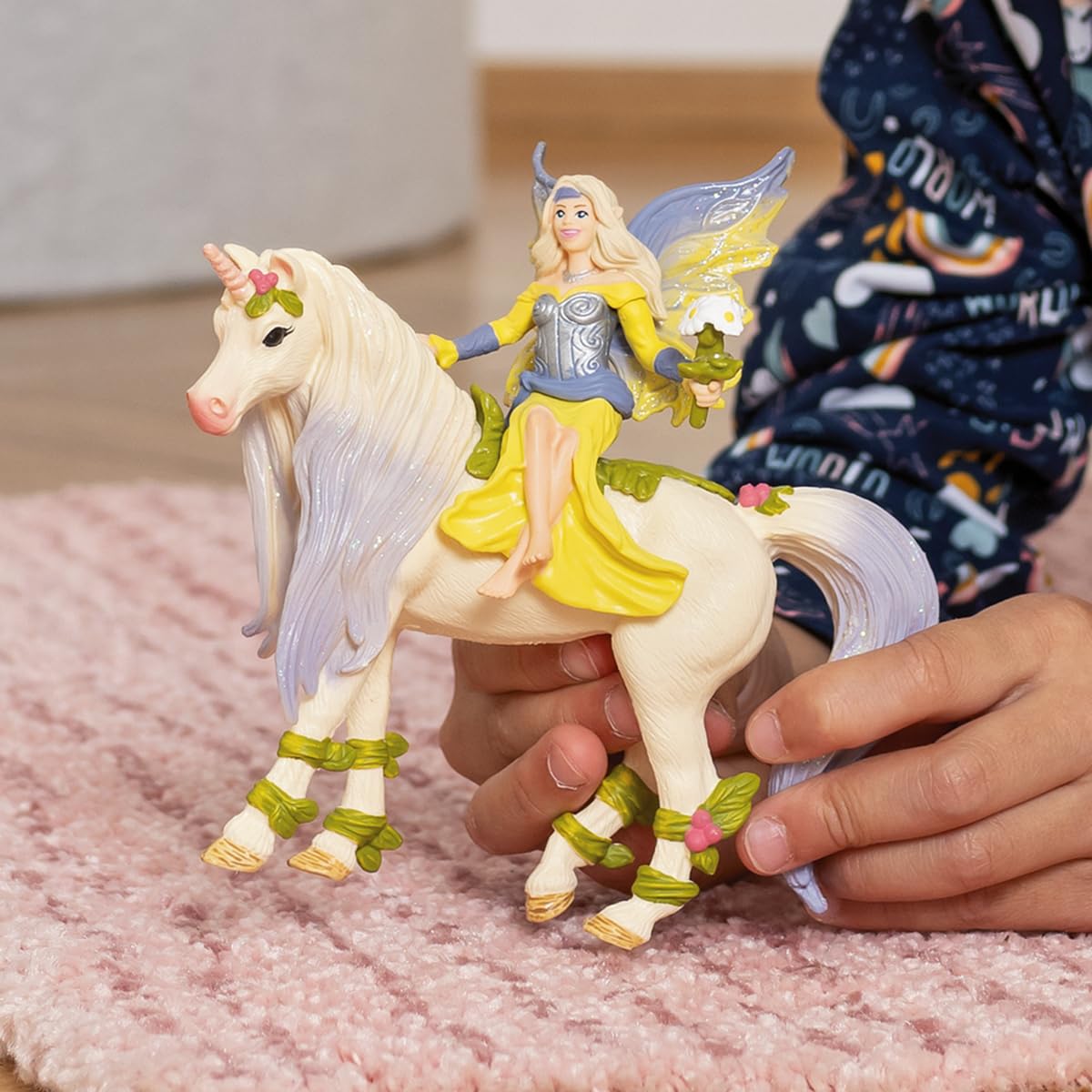 Schleich Bayala, Unicorn And Fairy Toys For Girls And Boys, Fairy Sera Figurine With Blossom Unicorn, Ages 5 And Above