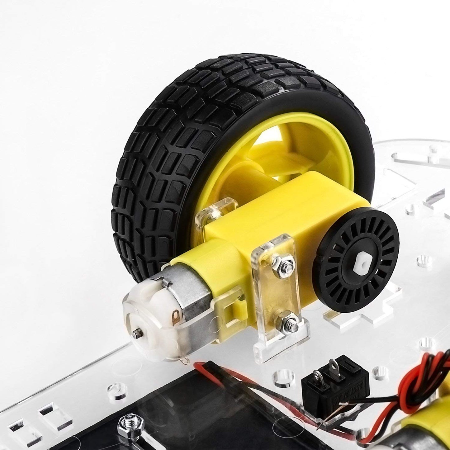 Emo Smart Robot Car Chassis Kit With Motors, Speed Encoder And Battery Box For Diy