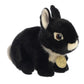 Aurora® Adorable Miyoni® Tots Netherland Dwarf Bunny Stuffed Animal - Lifelike Detail - Cherished Companionship - Black 7.5 Inches
