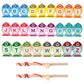 ONEST 28 Pieces Magnetic Fishing Game for Kids Wooden Magnet Fishing Game Wooden Magnetic Toys for Kindergarten Preschool Girl B