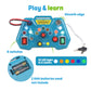 Susierwey Toddler Busy Board For 2-4, Montessori Sensory Board, Sensory Toys For Toddlers 1-4 Year Old, 18 Month Old Toys, Toy F