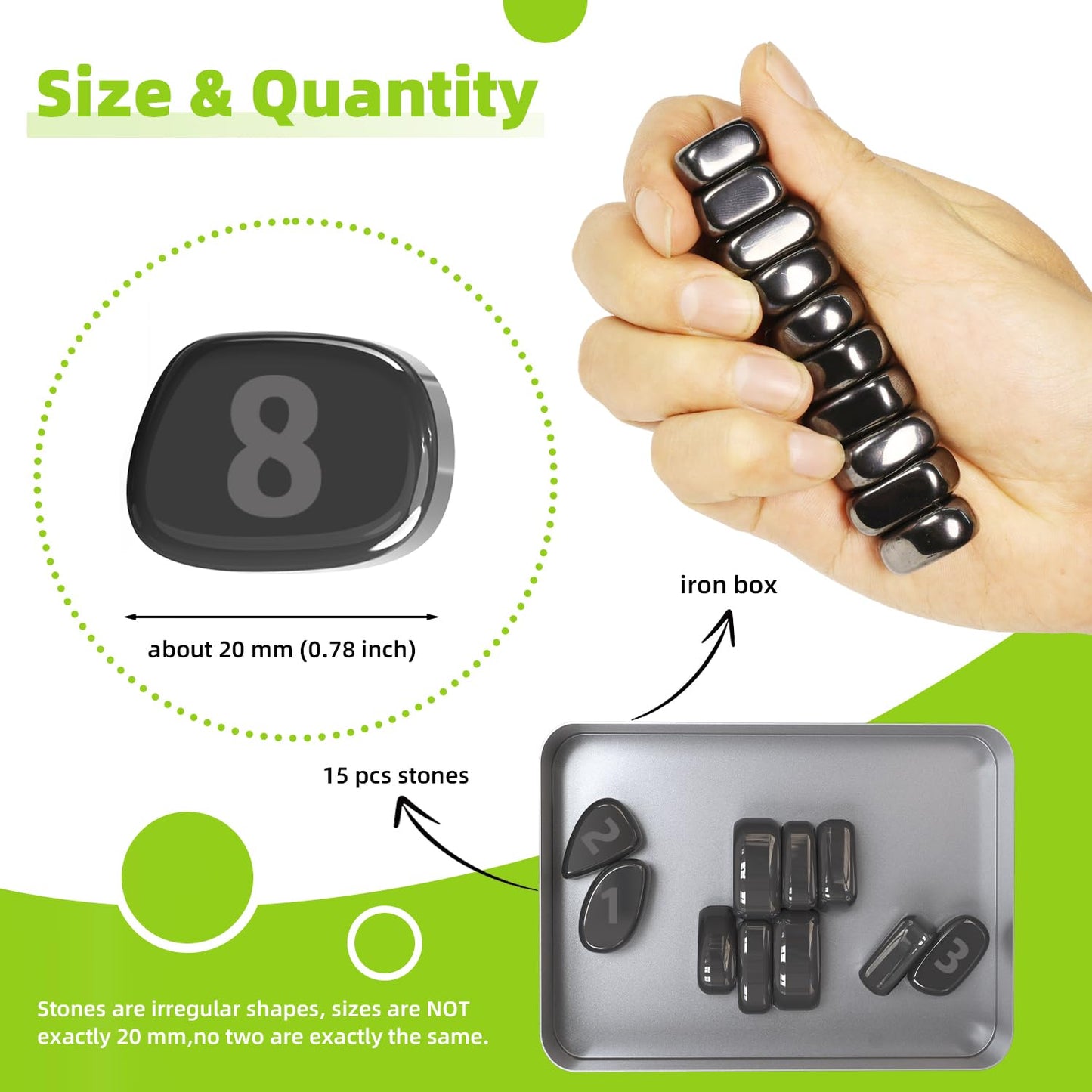 Caturledas 15 PCS Ferrite Stones Engraved Numbers & Symbols  Laser Carving Magnetic Fidget Toys for Office Stress Anxiety Relief  Desk Magnet Toys for Men Women mature-themeds Gifts  20 mm  Black