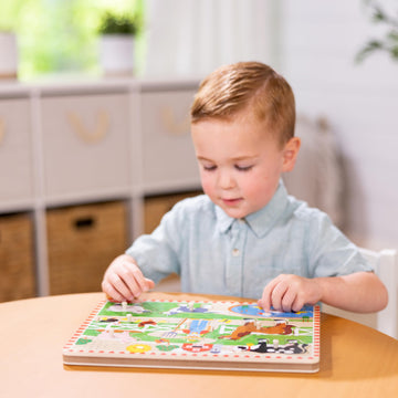 Melissa & Doug Old Macdonald'S Farm Sound Puzzle With Light-Activated Sound Effects Farm Animal Toys, Puzzles For Toddlers And K