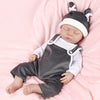 Ivita 17 Inch Full Body Silicone Reborn Baby Doll Boy,Not Vinyl Material Dolls,Platinum Silicone Doll,Lifelike Newborn Baby Doll