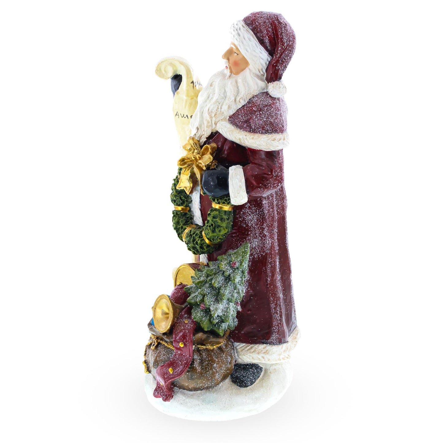 Bestpysanky Santa Reading The List Figurine 11.5 Inches
