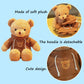 Bsvome 11.8 Inches Teddy Bear Stuffed Animals Soft Plush Cute Teddy Bear With Hoodie Doll For Boys Girls (Red)