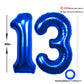 40 Inch Number 13 Balloon Blue Jumbo Giant Big Large Number 13 Foil Mylar Blue Balloons 31Th Birthday Party Anniversary Decorati