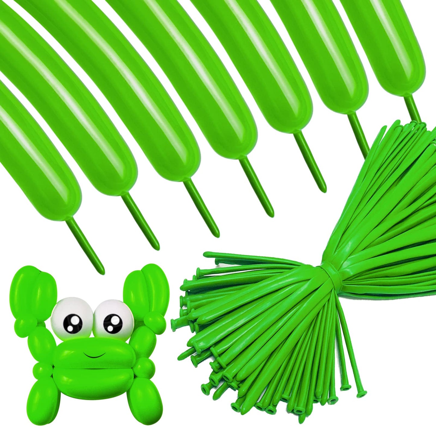 260 Long Balloons For Balloon Animals 100 Pack Thickening Latex Modeling Long Magic Balloons Twisting Diy Animal Balloon For Beg