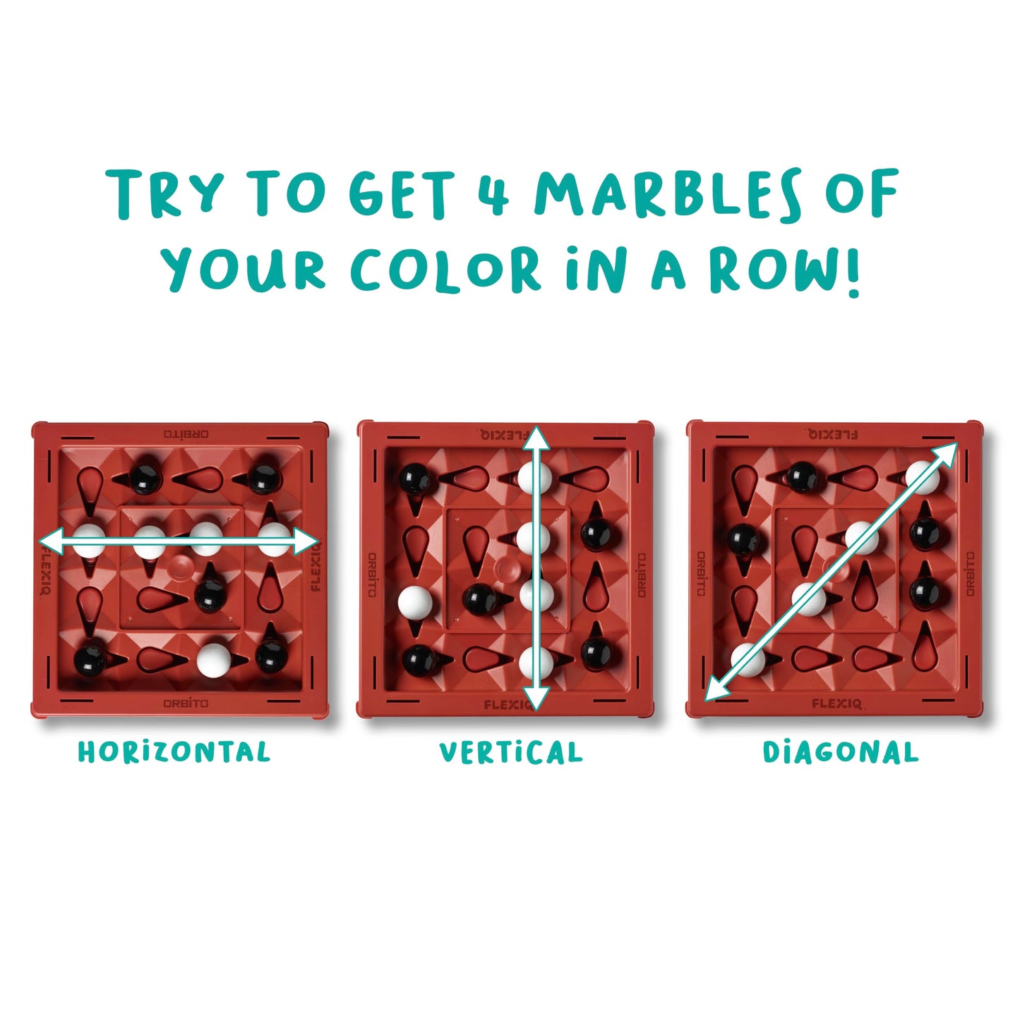 WHAT DO YOU MEME? Orbito Board Game - Strategy Game for 2 Players, Red Plastic, Model ORB4062, Ages 7+