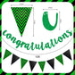 Boao Pre-strung Congratulations Banner Glitter Congratulation Banner 10 ft Congrats Garland for Graduation, Wedding, Retirement,