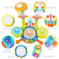 Cozybuy Kids Drum Set For Toddlers 1-3, Baby Drum Set Musical Instruments Toddlers Drum Toys With 2 Drum Sticks, Beats Flash Lig