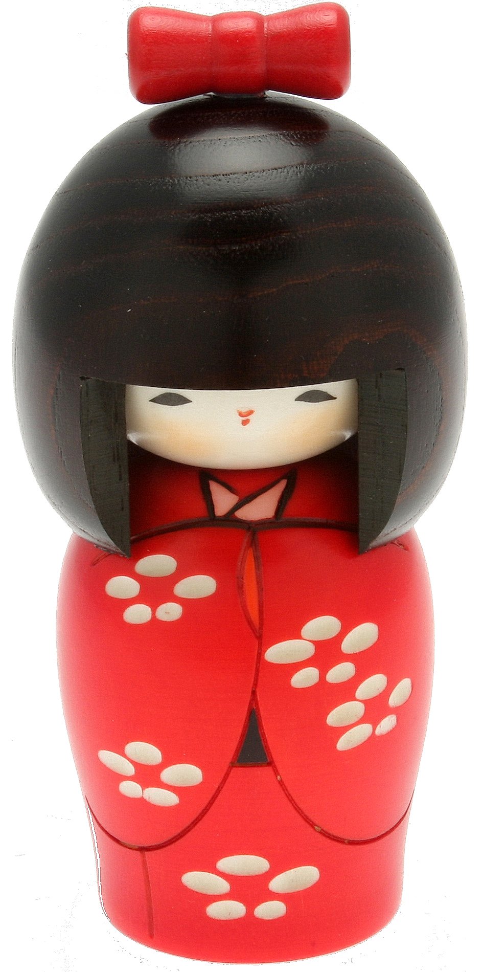 Usaburo Japanese Kokeshi Doll, Yukis Red Kimono