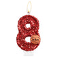 iNINGER Birthday Candle Number 8 Red NBA Birthday Cake Candle with Red Basketball Birthday Candle 8th,Birthday Party Kids Adults