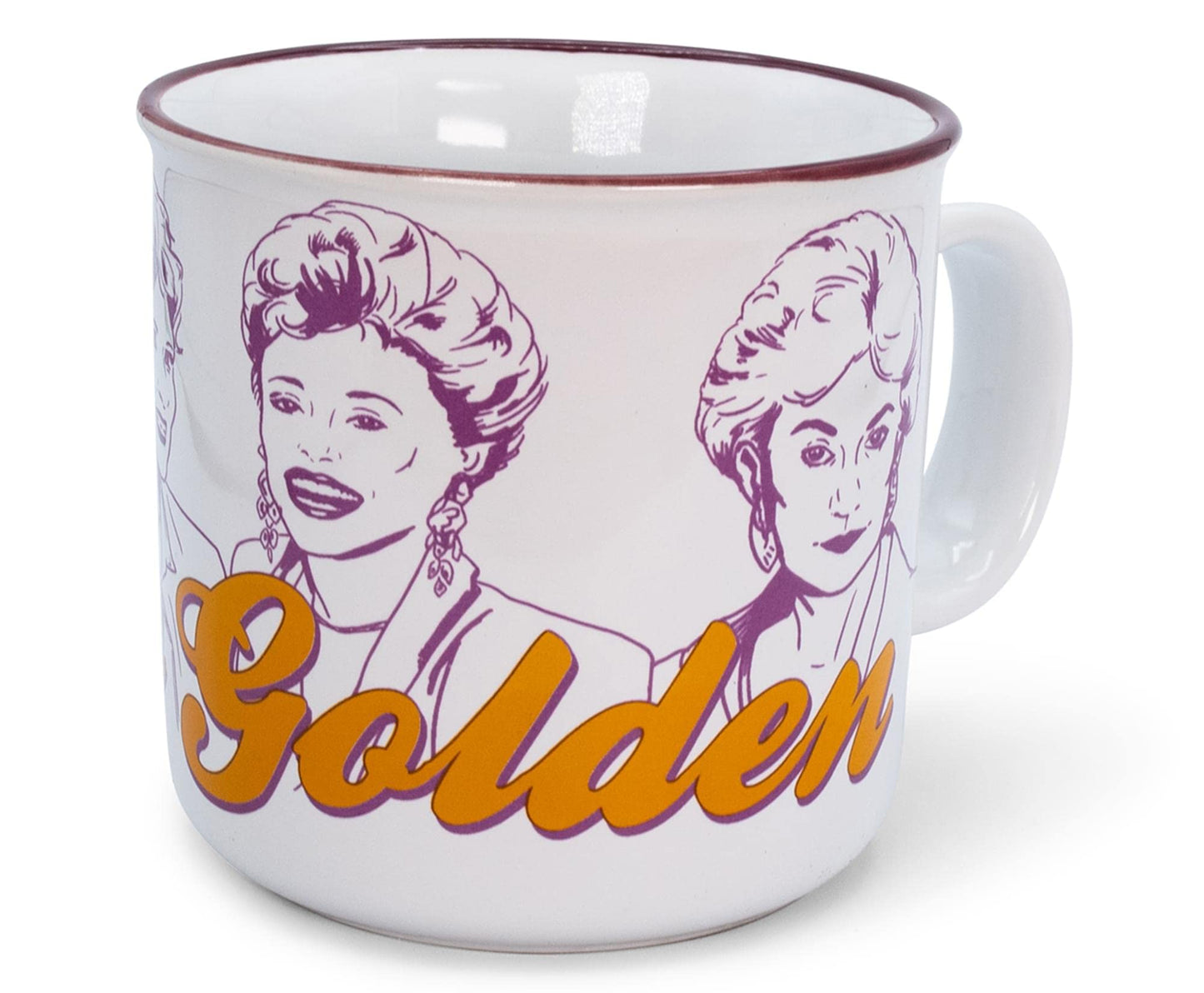 The Golden Girls ''Stay Golden'' Ceramic Camper Mug | Holds 20 Ounces