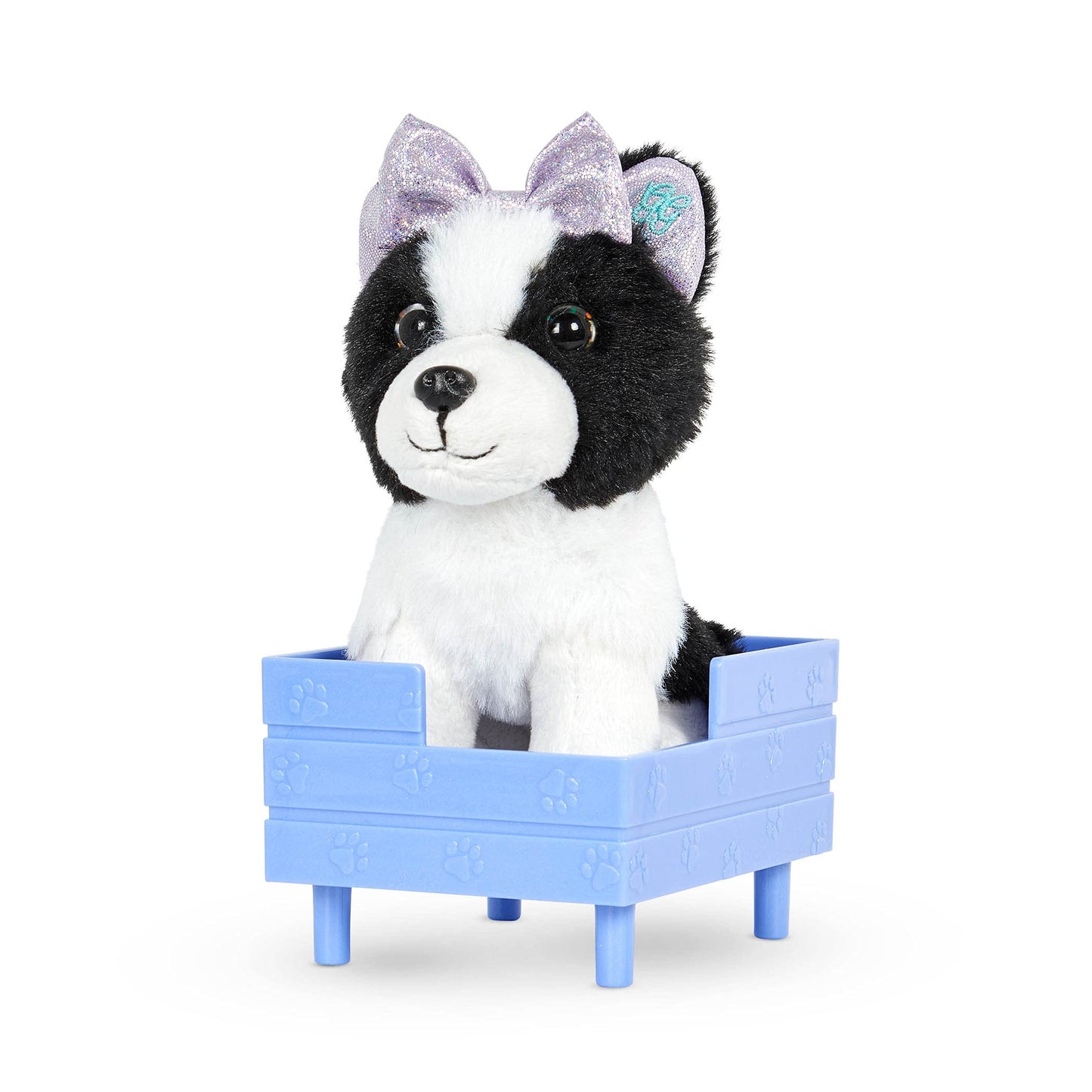 Glitter Girls - Ziggy - Posable 6-Inch Pet Dog Plush Border Collie Stuffed Animal - Poseable Legs - 14-Inch Doll Accessories For