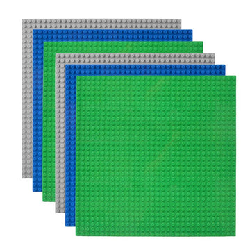 Lekebaby Classic Baseplates Building Base Plates For Building Bricks 100% Compatible With Major Brands-Baseplates 10' X 10',Age 3 And Up, Pack Of 6