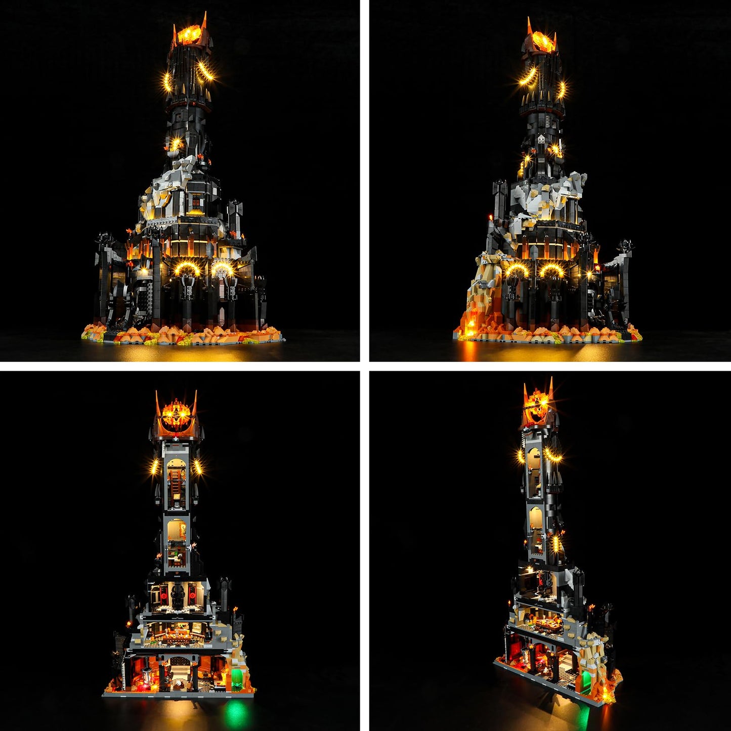 BRIKSMAX Light Kit for Lego-10333 Barad-dur - Compatible with Lego Icons Lord of The Rings Building Set- Not Include Lego Set