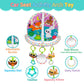Okooko Car Seat Toy Rear Facing Car Seat Toy Baby Travel Toy Double-Sided With Baby Mirror Plush Toys Rattle Teether Thickened Pad Adjustable Sensory Toy For Newborn Baby Infant