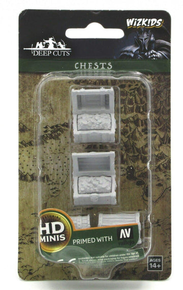 Wizkids Deep Cuts Unpainted Miniatures Terrain: Wave 2: Chests