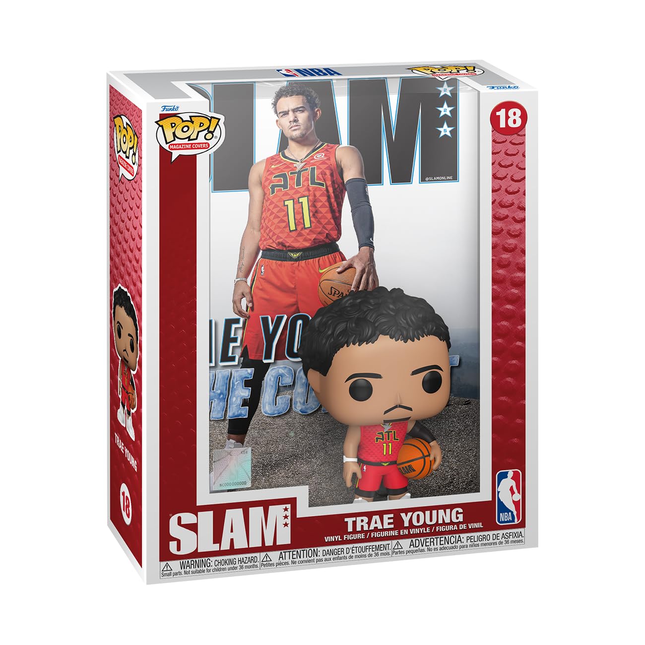 Funko POP! NBA Trae Young Collectible Vinyl Figure - Multicolor - Model 75072 - Perfect Gift for Sports Fans and Collectors