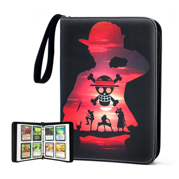 400 Pockets Trading Card Binder for One Piece Cards Portable Waterproof Card Storage Bag with Removable Sleeves for Anime  Game and TCG Cards