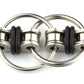 Tom's Fidgets Flippy Chain Fidget Toy - Stress Reducer for ADHD & Anxiety - Bike Chain Design - Black - Perfect for Adults & Kids