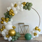 Sage Green Balloons, Sage Balloons Retro White Pearl Light Green Balloons, White Sand Gold Balloons Gold Confetti Balloons For B