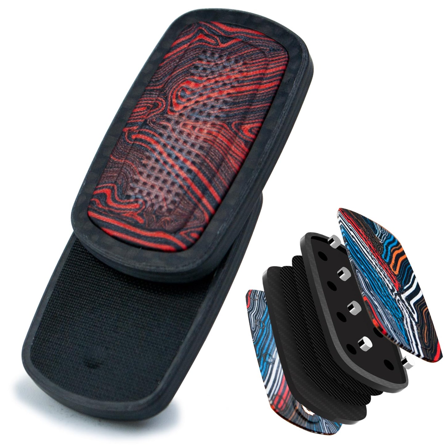 DjuiinoStar Silent Fidget Slider (Carbon Fiber + Glass Fiber)  CNC Machined Free-Floating Push Slider  Addictive Magnetic Toy  Help to Relieve Stress  Best Gift for Fidget Fans DFS-49