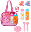 Fash N Kolor,My Sweet Baby Disappearing Doll Feeding Set - Doll Feeding Set | Set Includes 2 Bottles, Doll Diapers, Diaper Bag, Blanket And 2 Pacifier (8 Pc Set)