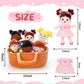 Qpewep Basket Of Baby Plush Dolls - 8' Plush Diversity Baby Dolls- 6 Piece Set Interchangeable Clothes Soft Stuffed Plush Figures For All Ages Xmas Gift
