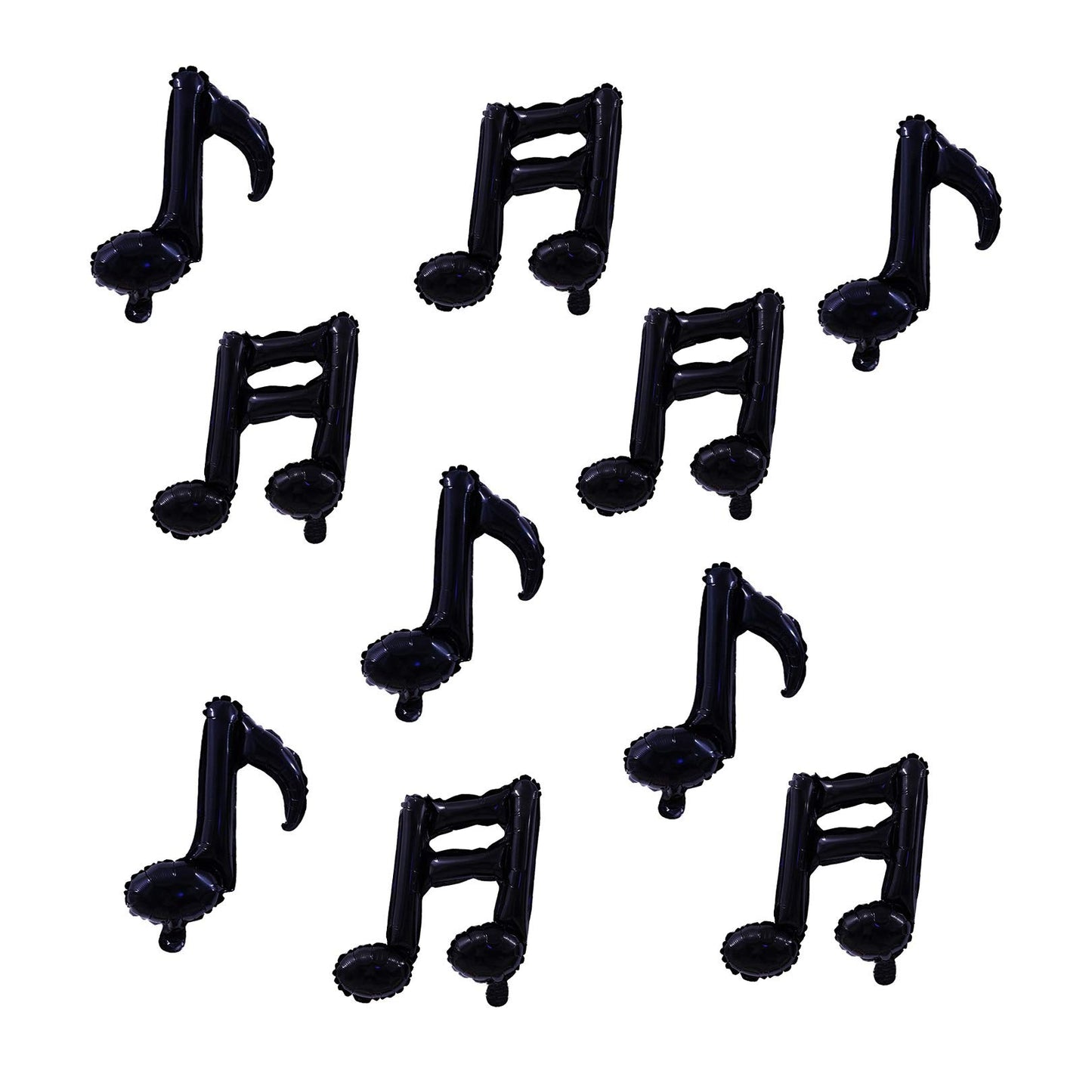 10 Pcs Music Note Black Balloon Mylar Balloon 17 Inch Happy Birthday Balloon Banner Music Balloons Use For Birthday,Birthday Par
