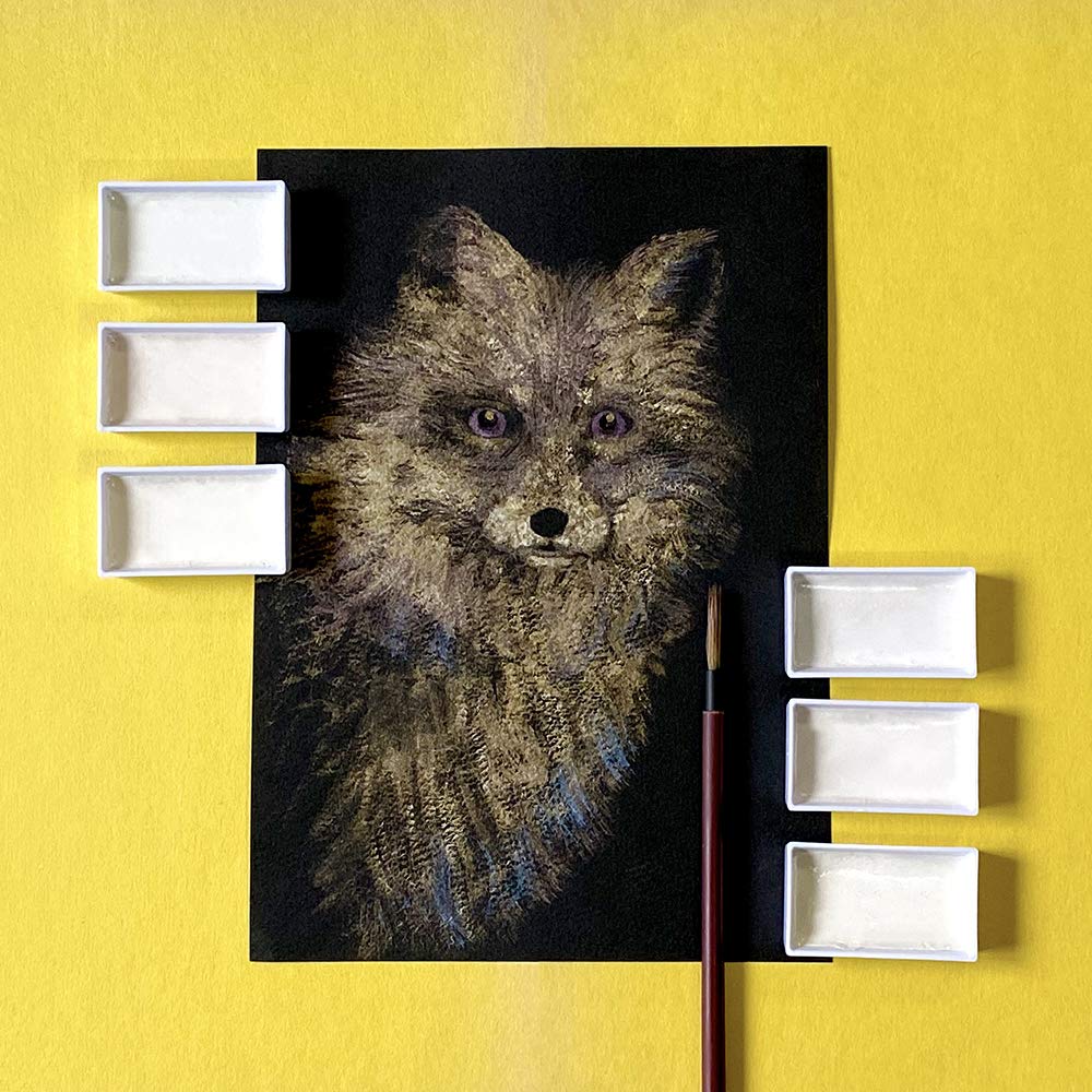 Kuretake Gansai Tambi Watercolors 6 Color Set Opal