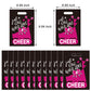 OriniPlay 50 Pieces Cheerleading Goodie Bags - Sport Cheerleading Game Girl Cheer Dance Themed Party Decorations Supplies Decor