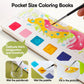 3Pack Watercolor Paint Coloring Books, 20-Page Pocket Painting Pictures Drawing Arts Set Graducation Birthday Gifts for Toddlers