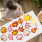 Qyeahkj 36 Set Fall Suncatchers Crafts for Kids DIY Autumn Window Tissue Paper Crafts Kit Maple Leaves Pumpkin Hanging Decor for