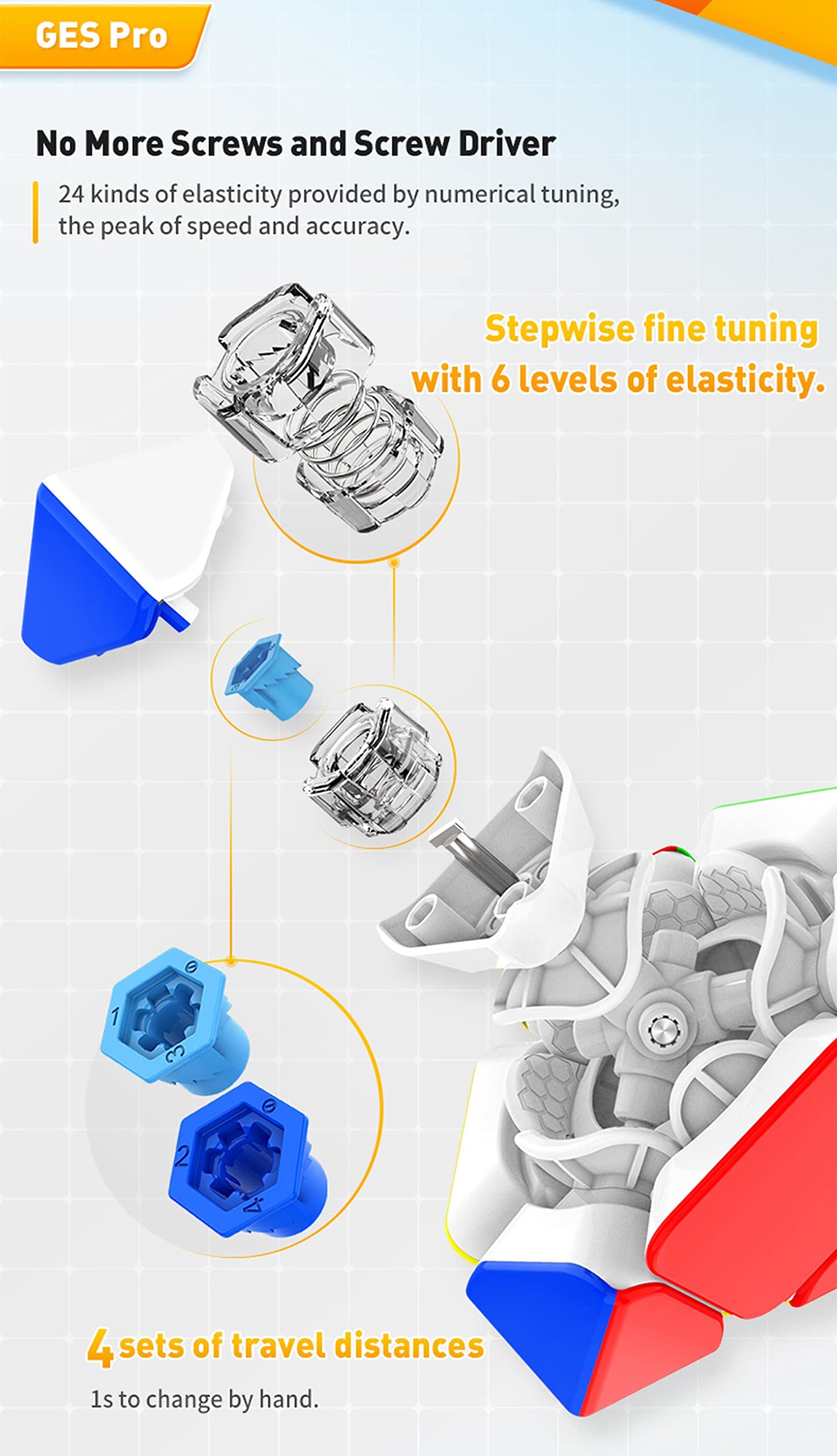 Cubershop Gan Skewb Magnetic Speed Cube (Enhanced Uv Coated Version), 2020 Gan Skewb M For Speed Cubing, Smooth & Fast Skewb Cube Puzzle Toy (Enhanced Positioning System With 32 Magnets)