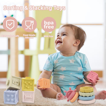 Luckfuture Premium Baby Toys For 6-18 Months, 8 In 1 Montessori Toys Set, Educational Learning Toys For Toddlers 1-3 Years Old T