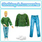 Flfuatt Stylish Fashions Girls Doll Toys, The Ultimate Fashionista Doll For Trendy Kids, 11.5 Inch Fashion Doll (Long Sleeves In