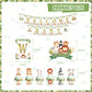 Safari Jungle Baby Shower Decorations, Jungle Animal Party Supplies Decor For Boy Girl Showers Birthdays With Banners Cake Toppe