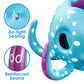 Iplay, Ilearn Pool Wave Kids Octopus Pool Toys, 2-In-1 Inflatable Float Water Game, Basketball Hoop Ring Toss Outdoor Swim Play, Cool Summer Family Party Gift 3 4 5 6 7 8 Year Old Boy Girl Child-Blue