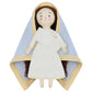 Free-Space Blessed Virgin Mary Doll And Baby Jesus Plush Religious Figure Playset For Boy Girl Christening Gift(Virgin Mary)