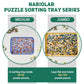Nariolar Extra-Large Puzzle Sorting Trays, 6 Pack, Stackable, 16.9 x 12, for 2000/3000/5000 Puzzle Pieces