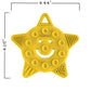 Poppies BPA-Free Silicone Suction Cup Teether - Sensory Bath Toy, Yellow, 1 Count